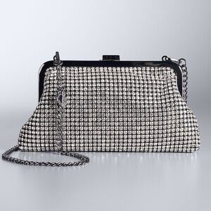 Simply Vera Wang rhinestone clutch/crossbody